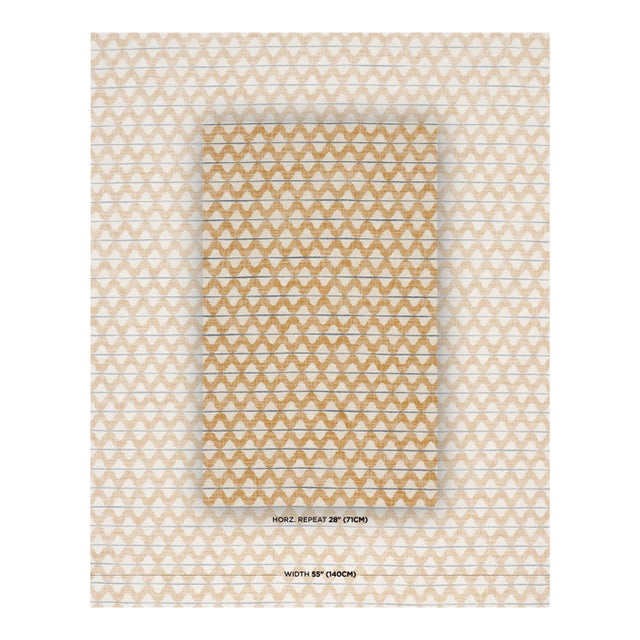 SAMPLE - Schumacher Dayana Performance Fabric In Ochre For Sale