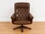 Brown Vintage Swedish Brown Leather Swivel Chairs from Gote Møbler For Sale - Image 8 of 10