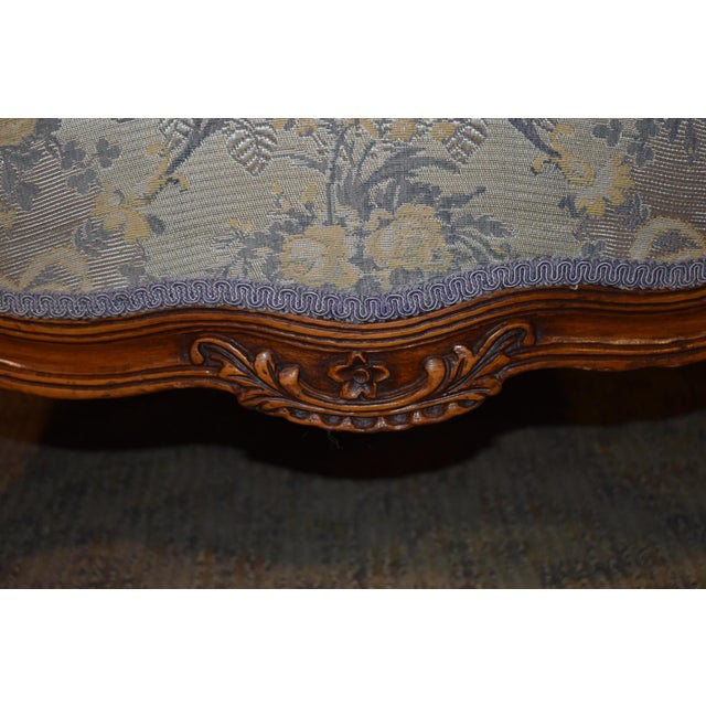 Vintage Carved Walnut French Style Rounded Back Chair Chairish