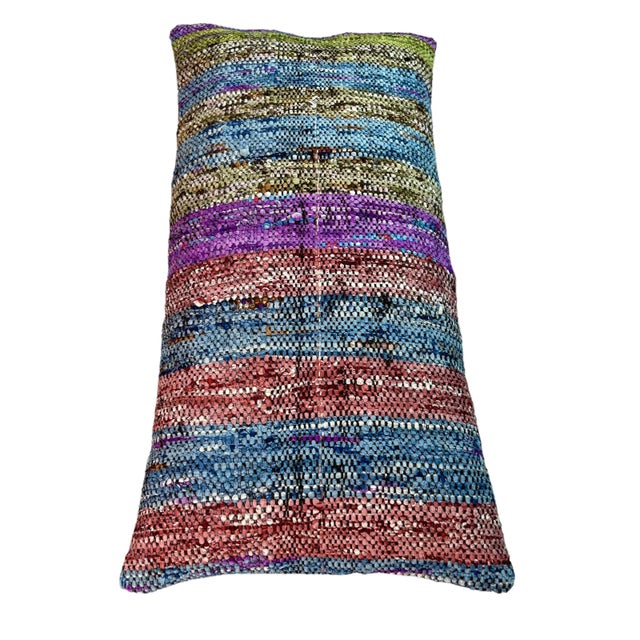 Textile Vintage Turkish Kilim Cushion Cover, 1970s For Sale - Image 7 of 11
