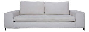 Cream Beige Fabric Williams Three-Seater Sofa from Minotti
