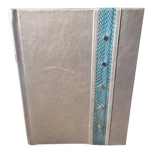 R & Y Augousti, Paris Metallic Leather Photo Album NWT