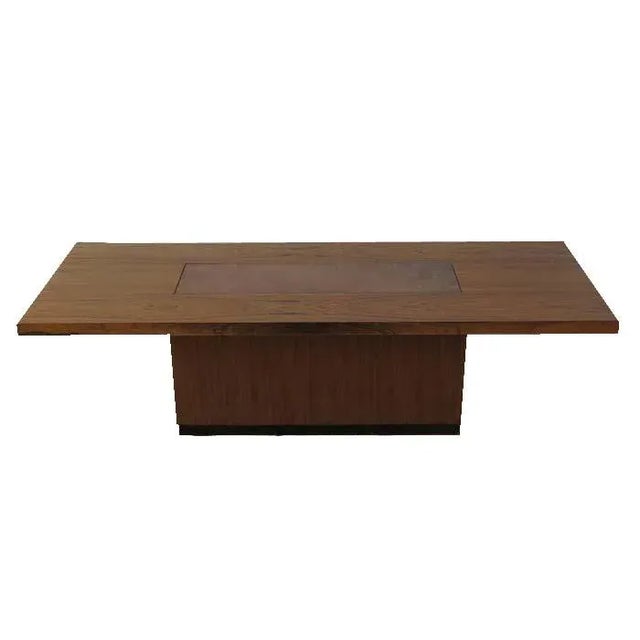 Vintage Wooden Table with Copper Plate For Sale - Image 9 of 9