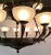 Original Retail $18,152, elegant Myran Allan Luxury Lighting Empire Style Bronze and Glass Chandelier, two tiered over...