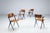 Industrial Pyramid Dining Chairs by Wim Rietveld for Ahrend De Cirkel, Netherlands, 1960s, Set of 4 For Sale - Image 3 of 13