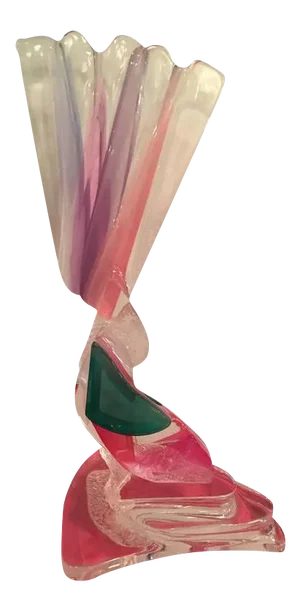 Vintage Hollywood Regency Monumental Lucite Abstract Sculpture