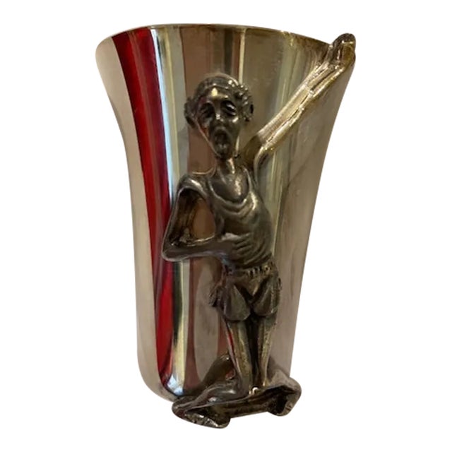 Vintage Reed & Barton Jigger, "Jocks on Rocks" For Sale