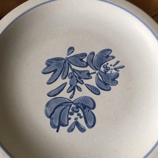 1970s Vintage Blue Floral Americana Serving Set - 32 Pieces For Sale - Image 4 of 7