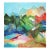 Paradise Mountain II - Original Contemporary Mountain Landscape Acrylic Painting on Canvas by Maria C Bernhardsson For Sale