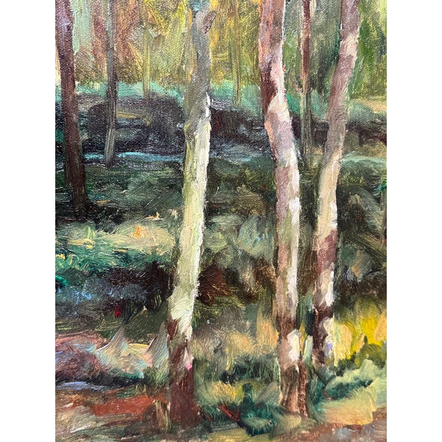 Textile TFT Interiors Original Landscape Painting For Sale - Image 7 of 12
