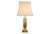 Italian Hollywood Regency Brass Table Lamp with Caramel Lacquer Panels, 1970s For Sale - Image 9 of 9