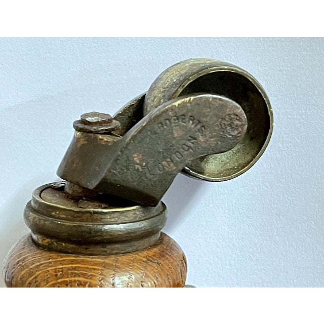 Antique Victorian Green Desk Chair from Edward & Roberts For Sale - Image 3 of 18