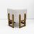 Modernist Italian Ash Wood Stools in White Bouclé, 2000, Set of 2 For Sale - Image 6 of 7