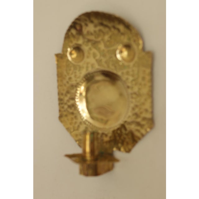 Metal Mid-Century Swedish Brass Sconces, Set of 2 For Sale - Image 7 of 13