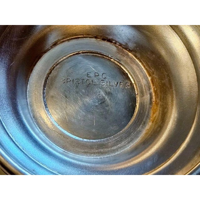 Cream Vintage Epc Bristol Silver 39 Cream & Sugar Set Silverplate Hollowware Tableware For Sale - Image 8 of 10