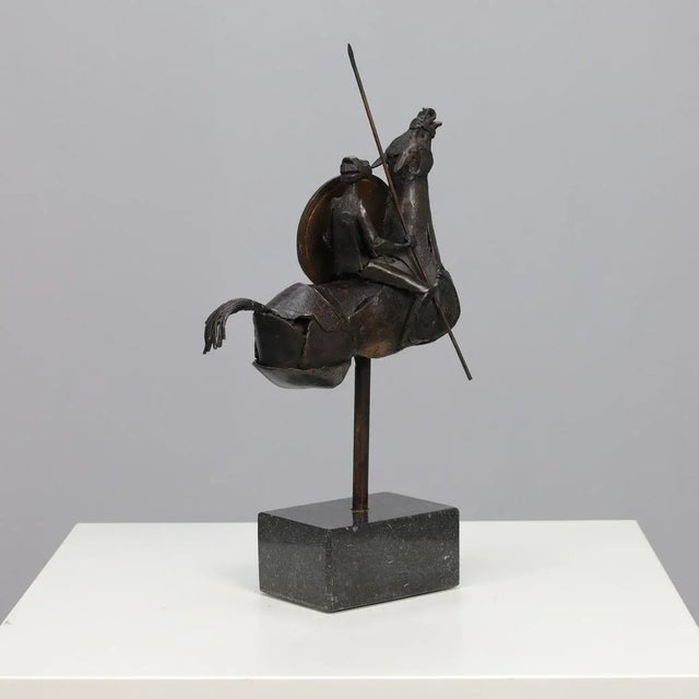 Jaroslawa Dankowa, Sculpture Between Heaven and Earth, 1990s, Bronze with Stone Base For Sale - Image 4 of 7