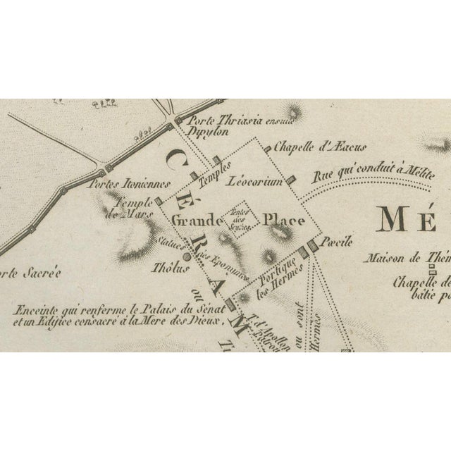 Ancient Athens City Plan with Acropolis from Ambroise Tardieu, 1825 For Sale - Image 9 of 11