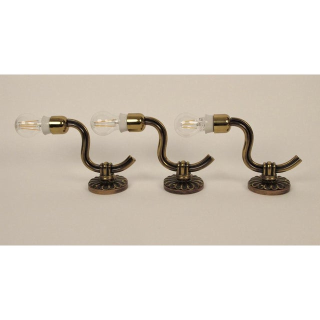 Vintage Brass Wall Sconces from Hugo Gorge, 1937 For Sale - Image 13 of 18