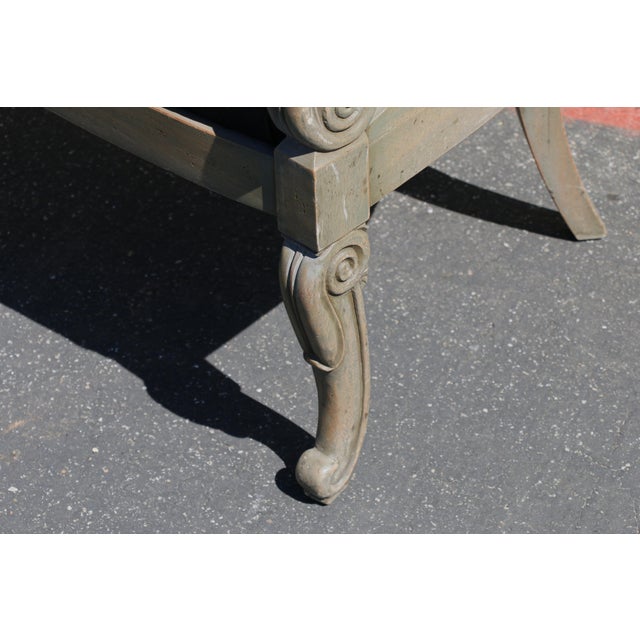 Pair of Italian Style Carved Wood Armchairs, 1990s For Sale - Image 10 of 18