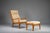 Set of Senator Highback Armchair & Ottoman in Teak by Ole Wanscher for Poul Jeppesen Collectors, Cado, 1960s For Sale - Image 16 of 16