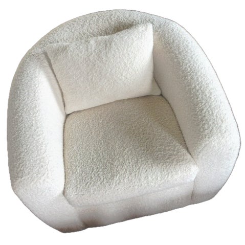 Set of 2 Designer Custom Made Swivel Chairs For Sale In Los Angeles - Image 6 of 10