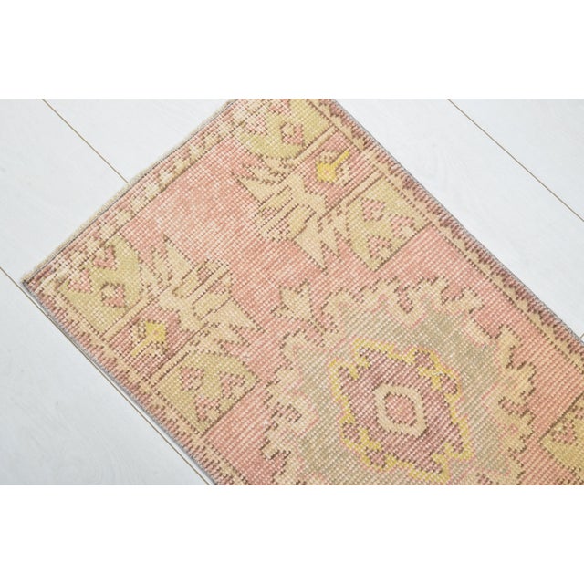 Oushak Vintage Handknotted Rug For Sale - Image 4 of 5