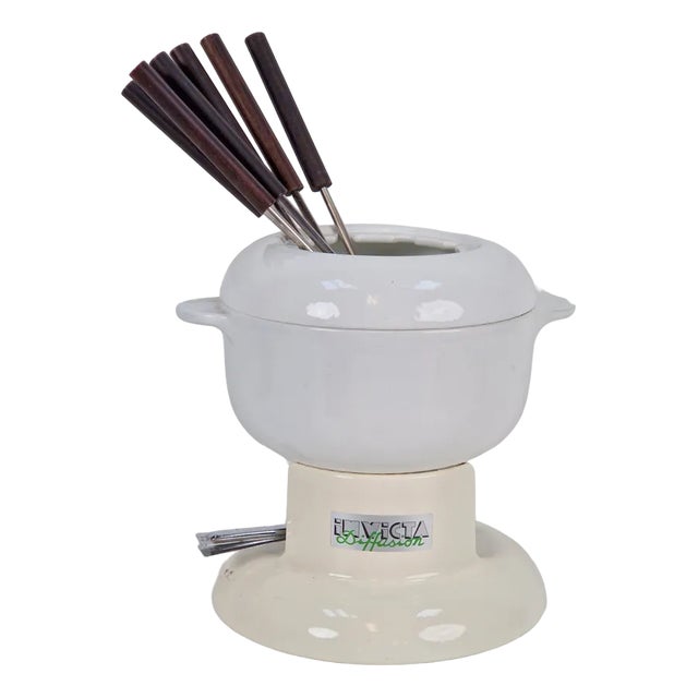 Vintage Invicta Diffusion Fondue Set, Italy, 1970s, Set of 8 For Sale