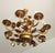 Hollywood Regency Eight-Light Floral Chandelier in Hand-Forged Dark Gilt Metal, Germany, 1960s For Sale - Image 9 of 18
