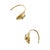 Oro 18K Gold Large Diamond Hook Earrings, A Pair For Sale In New York - Image 6 of 9