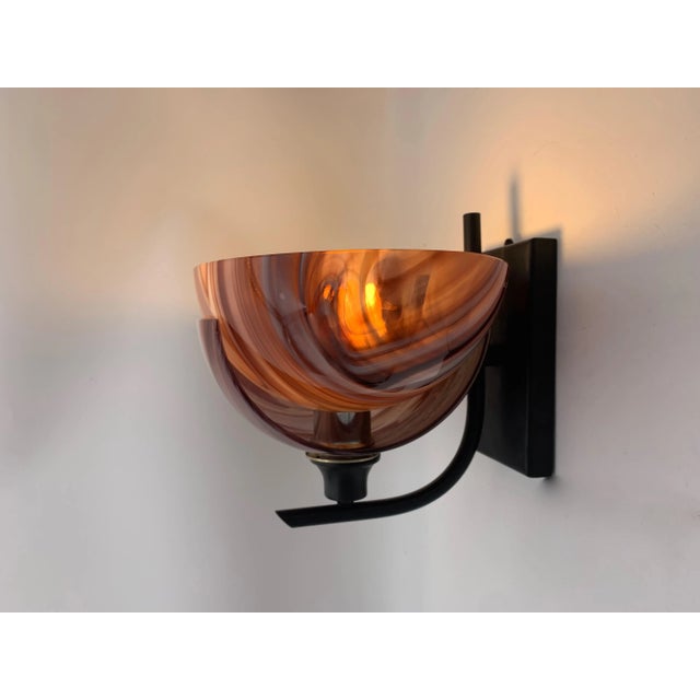 Glass Wall Lamp from Vistosi, 1980s, Set of 2 For Sale - Image 3 of 7
