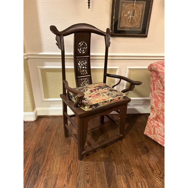 Late 18th Century Antique Chinese Yoke Back Chair For Sale - Image 12 of 12