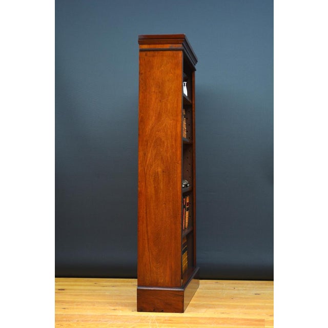 Victorian Mahogany Open Bookcase, 1880 For Sale - Image 14 of 16