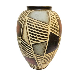 Sgraffito Sawa Vase from Ritz Keramik, 1960s For Sale