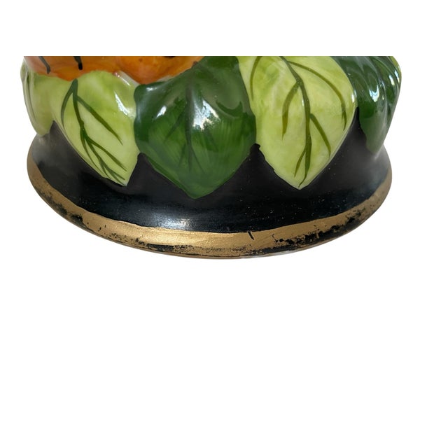 Abstract 2 Vntage Porcelain Jungle Cat Candlestick Holder Leopard Cheetah For Sale - Image 3 of 8