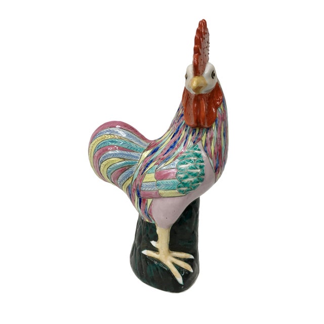 Vintage Chinese Decorative Rooster For Sale - Image 4 of 6