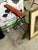 1970s 1970s Industrial Green Metal Vanity Stool For Sale - Image 5 of 6