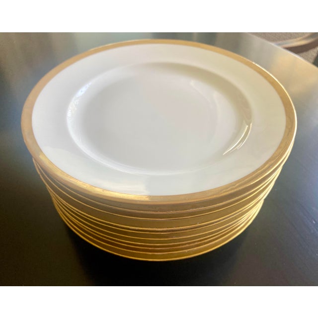1910 Limoges Gold Rimmed Dessert Plates Set of 10 Chairish