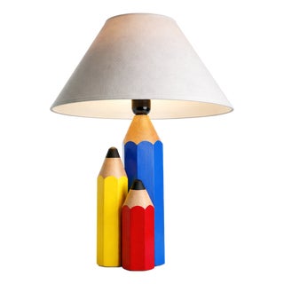 Vintage Pencils Lamp by Pierre Sala, France, 1980s For Sale