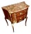 French Parquet Fruitwood Commode With Marble Top For Sale