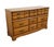 Garrison Furniture Solid Hard Rock Maple Colonial Early American 58" Triple Dresser 1858 For Sale - Image 4 of 13