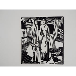 Jean-Emile Laboureur, The Beautiful Farmgirl, Original Engraving For Sale