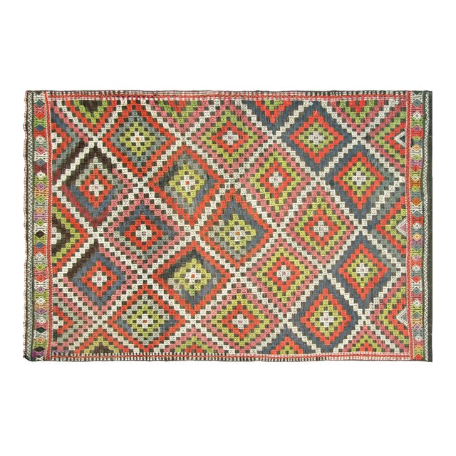 1960s Turkish Kilim For Sale