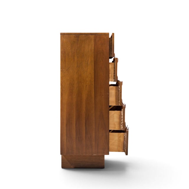 Craft Associates Adrian Pearsall for Craft Associates Mid Century Highboy Dresser For Sale - Image 4 of 5