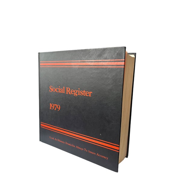 American 1979 Edition Social Register Hardcover Book For Sale - Image 3 of 7