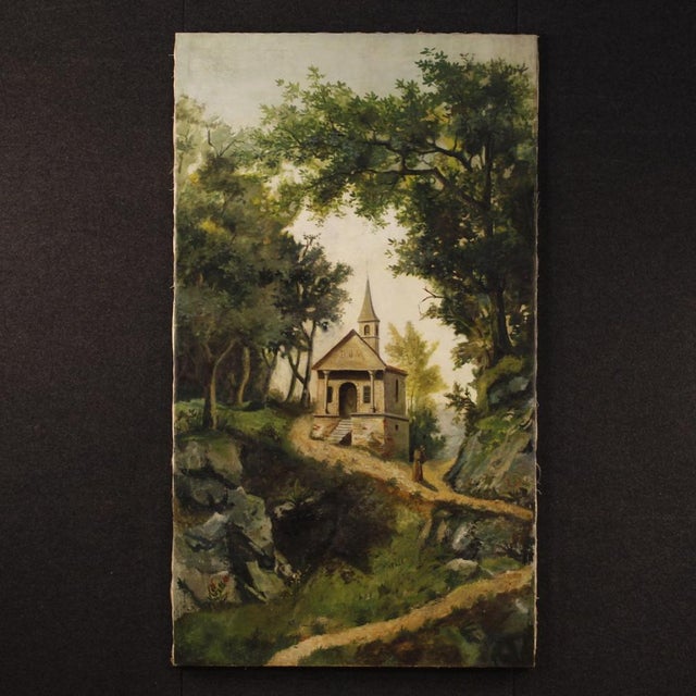 Countryside Landscape, Oil on Canvas, 1880 For Sale - Image 17 of 17
