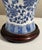 Vintage Chinoiserie Blue and White Table Lamp For Sale - Image 4 of 6