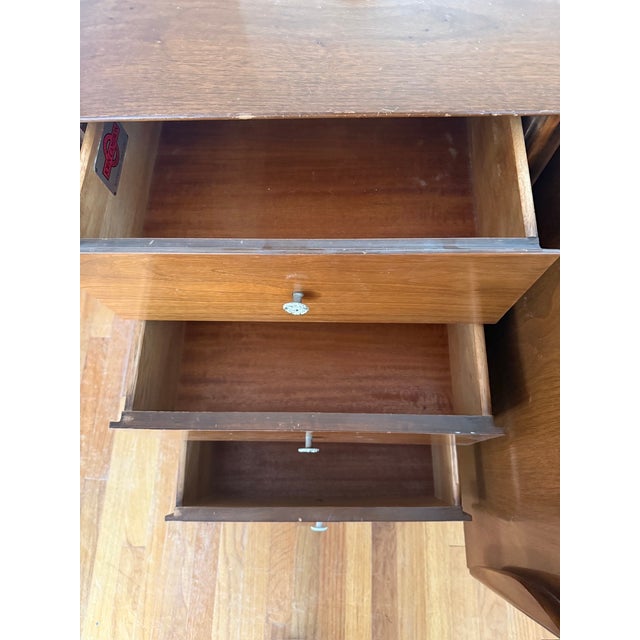 Mid 20th Century Vintage John Cameron Mid-Century Modern Dresser With Mirror For Sale - Image 5 of 13