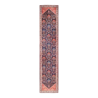 Long Antique Persian Hamadan Runner With All-Over Sub-Geometric Design For Sale