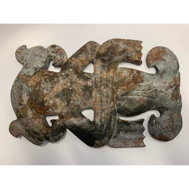 15th Century & Earlier Ancient Serpentine Ribbon Dancer Statue For Sale - Image 5 of 8