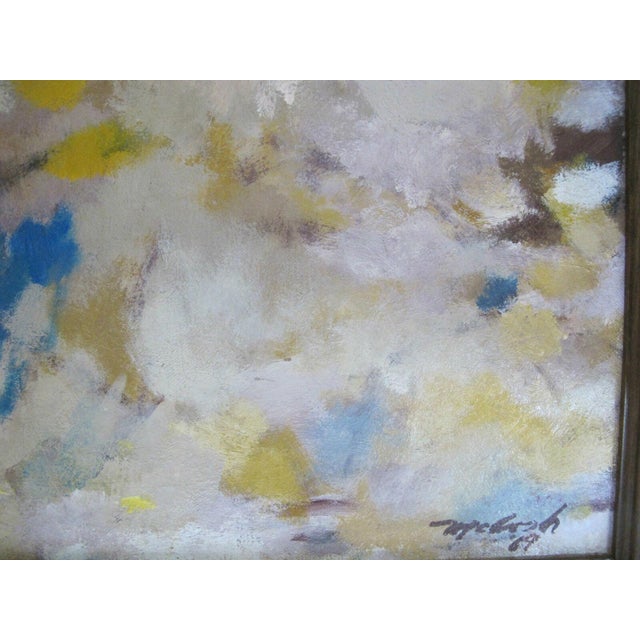 Abstract David McCosh Mottled Colorful Abstract Original Landscape Oil Painting For Sale - Image 3 of 7